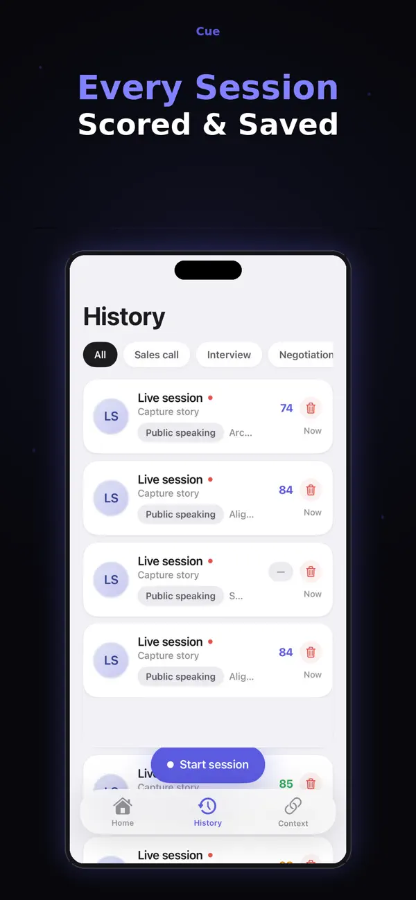Cue Live Coach screenshot 2